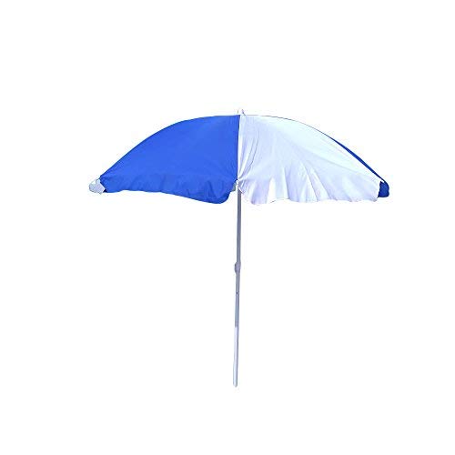 Garden Umbrella Outdoor use Ideal for beachlawnmarketingsun protection Blue and white 5.5 feet