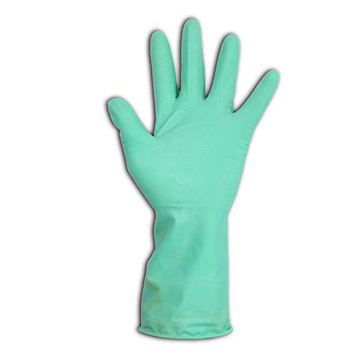 Multipurpose Latex Gloves Green Water Proof Set of 1