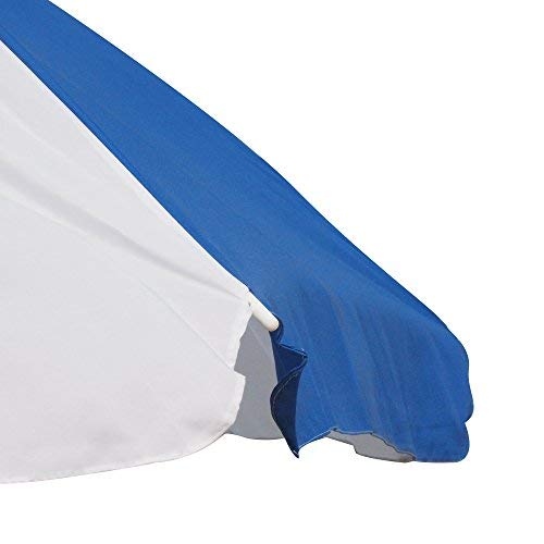 Garden Umbrella Outdoor use Ideal for beachlawnmarketingsun protection Blue and white 5.5 feet